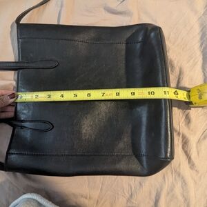 Black Leather Tote Bag